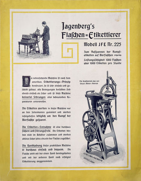 Datei:1910 ca Etikettiermaschine Jagenberg4.jpg