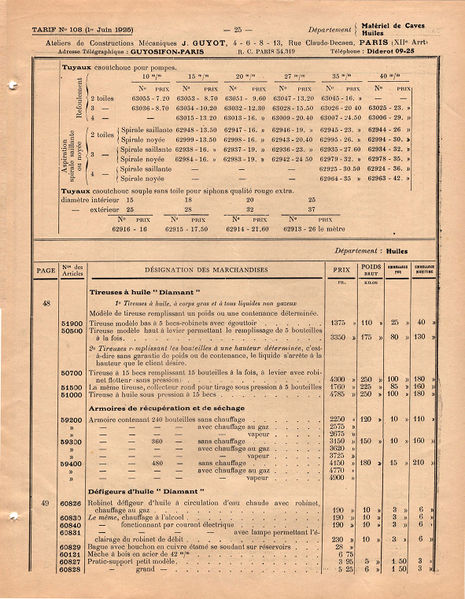 Datei:1925 Guyot Tarif 25.jpg