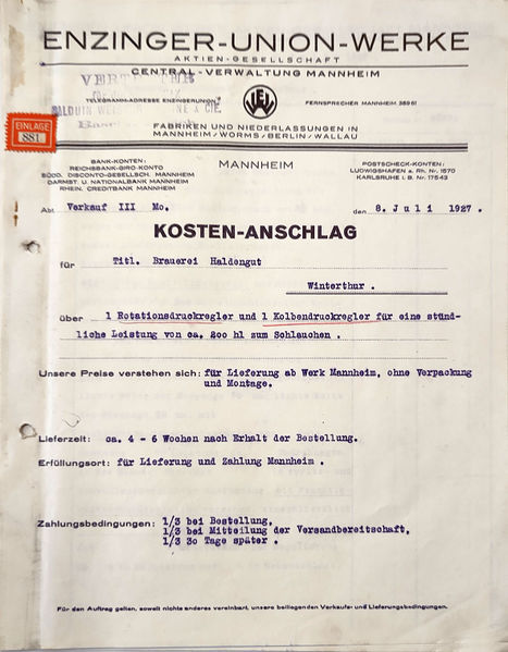Datei:1927 Enzinger Kostenanschlag1.jpg